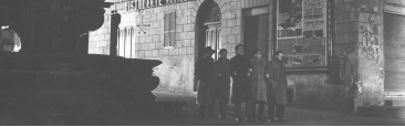 Piazza delle Erbe (Viterbo), la scena iniziale de I Vitelloni di Federico Fellini (1953). Foto: Archivio Tuscia Film Fest