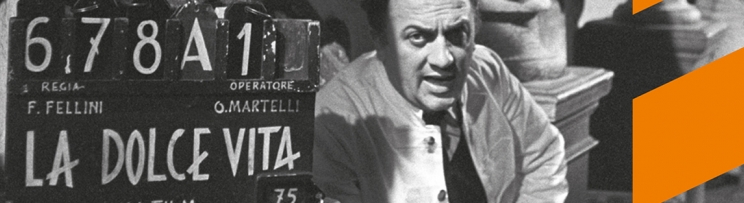 Palazzo Odescalchi Giustiniani (Bassano Romano), Federico Fellini sul set de La Dolce Vita di Federico Fellini (1960) ©ARCHIVIO FOTOGRAFICO - CINETECA NAZIONALE CENTRO SPERIMENTALE DI CINEMATOGRAFIA